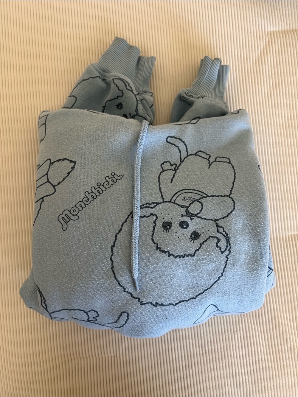 Monchhichi Light Blue Graphic Hoodie